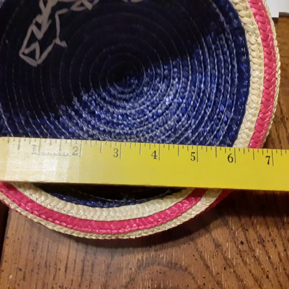 Patriotic Americana Straw Bucket Hat